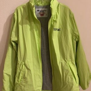 SS18 Supreme X Champion Neon Jacket